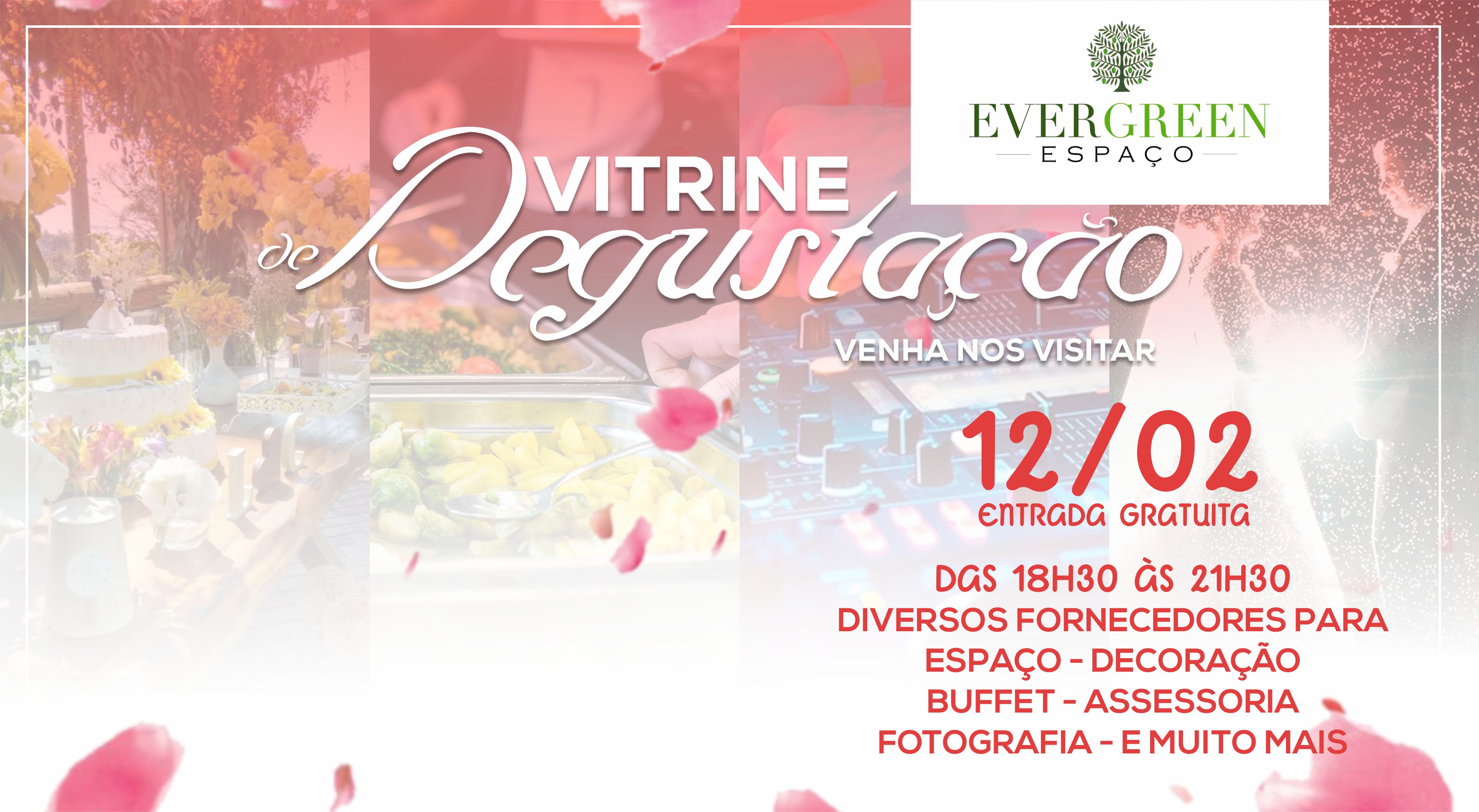  Loucura nos preparativos: Evergreen promove Vitrine de Degustação para noivas e debutantes