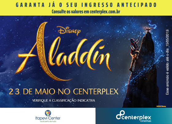  ASSISTA ALADDIN NO CENTERPLEX CINEMAS