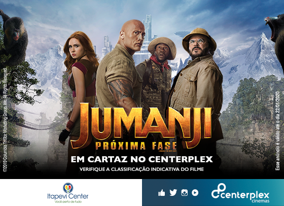  ESTREIA DA SEMANA – JUMANJI – PRÓXIMA FASE