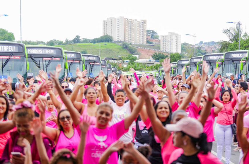  Caminhada Rosa e Azul reúne cerca de 400 participantes da Prefeitura ao Parque da Cidade