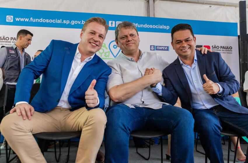  Igor Soares e Tarcísio de Freitas inauguram inédita Praça da Cidadania em Itapevi