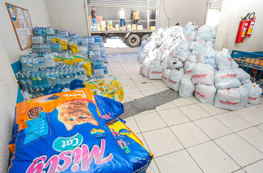  Itapevi arrecada 25 toneladas de alimentos e 10 mil peças de roupas para vítimas do Rio Grande do Sul
