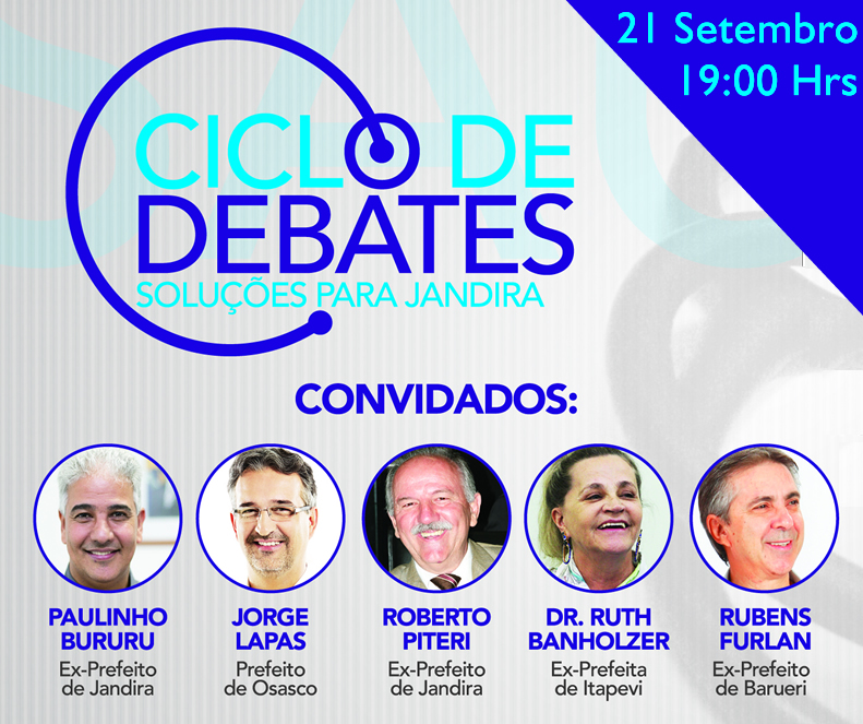  Dra. Ruth participa junto com ex-prefeitos do Ciclo de Debates em Jandira dia 21