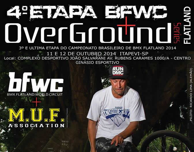  4ª Etapa BFWC + Overground em Itapevi é dia 11 e 12 de outubro