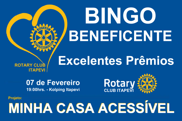  Bingo Beneficente “Minha Casa Acessível” Rotary Club Itapevi.