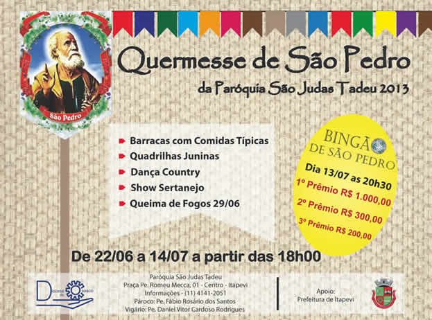  Quermesse da São Pedro da Paróquia São Judas Tadeu