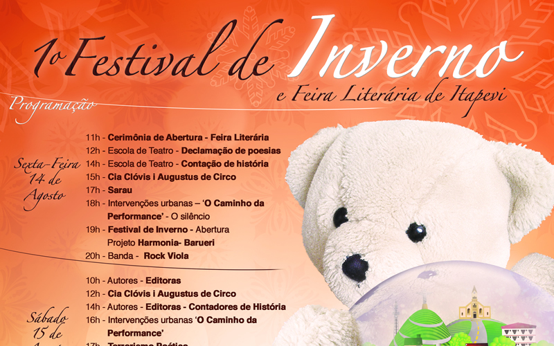  Itapevi inicia 1º Festival de Inverno e Feira Literária nesta sexta-feira (14)