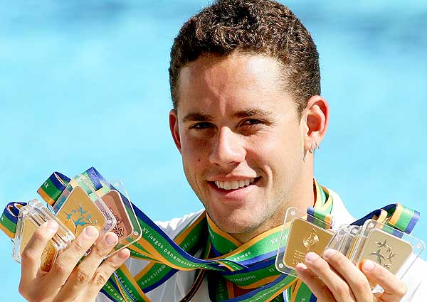 Thiago Pereira é o maior medalhista brasileiro da história dos jogos pan-americanos